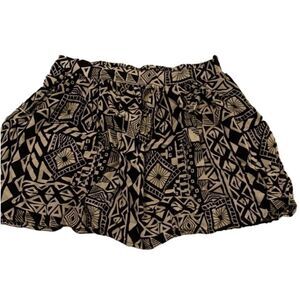 CBO) WET SEAL Mini Skirt‎ Women's Size Small women's tan black
